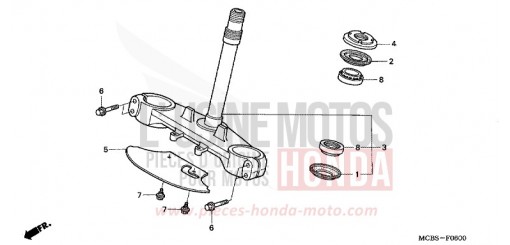 TIGE DE DIRECTION XL650V3 de 2003